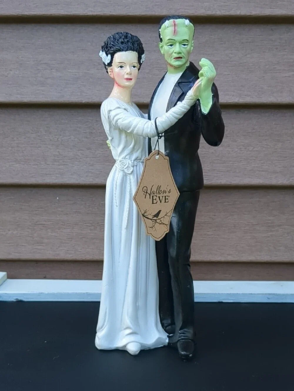 Frankenstein And Bride Dancing Couple Figurine Hallows Eve Martha Stewart 12